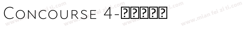 Concourse 4字体转换